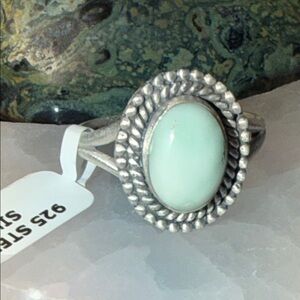 Sterling Silver and Paloma Stone Ring 925 SZ 7